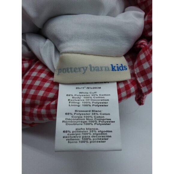 Pottery Barn Kids Parker Stocking Santa in Airplane Holiday Christmas Quilted - Picture 6 of 11